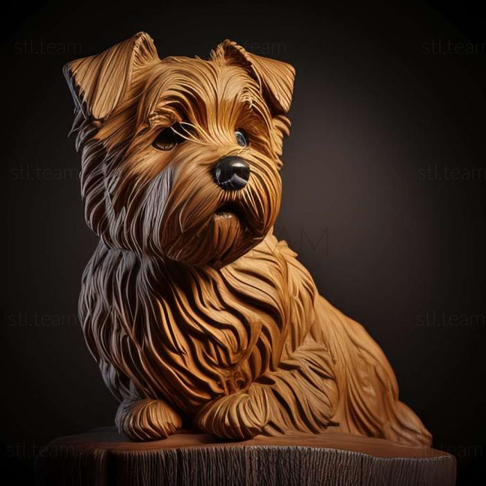 3D model Norfolk Terrier dog (STL)